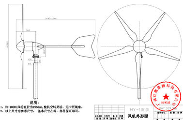 China Het moderne Systeem 1000W 24V 48V van de Windturbogenerator met Betrouwbaar en Stabiel fabriek
